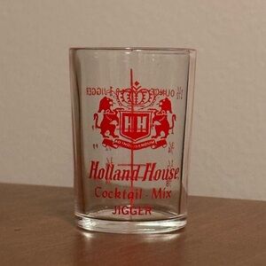 Vintage 1940s Shot Glass From Holland House.